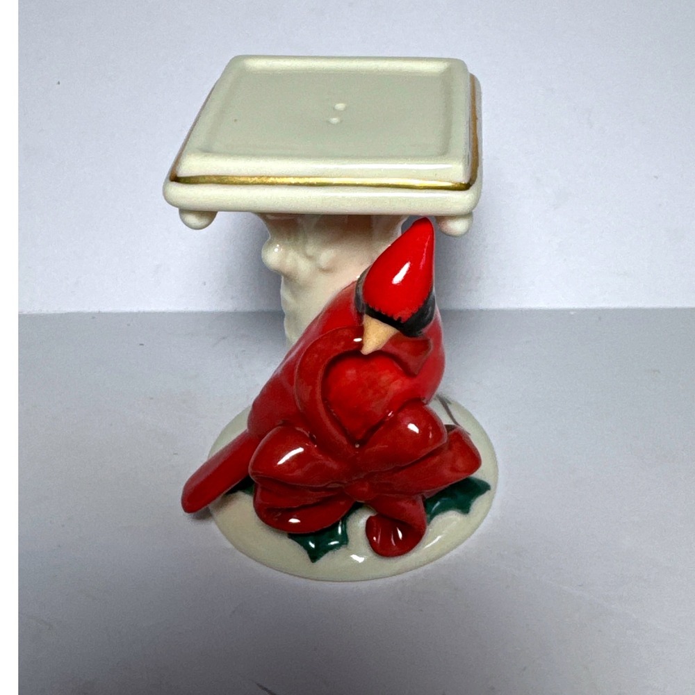 Lenox Winter Greetings Cardinal SaltShaker American Design Ivory China Christmas